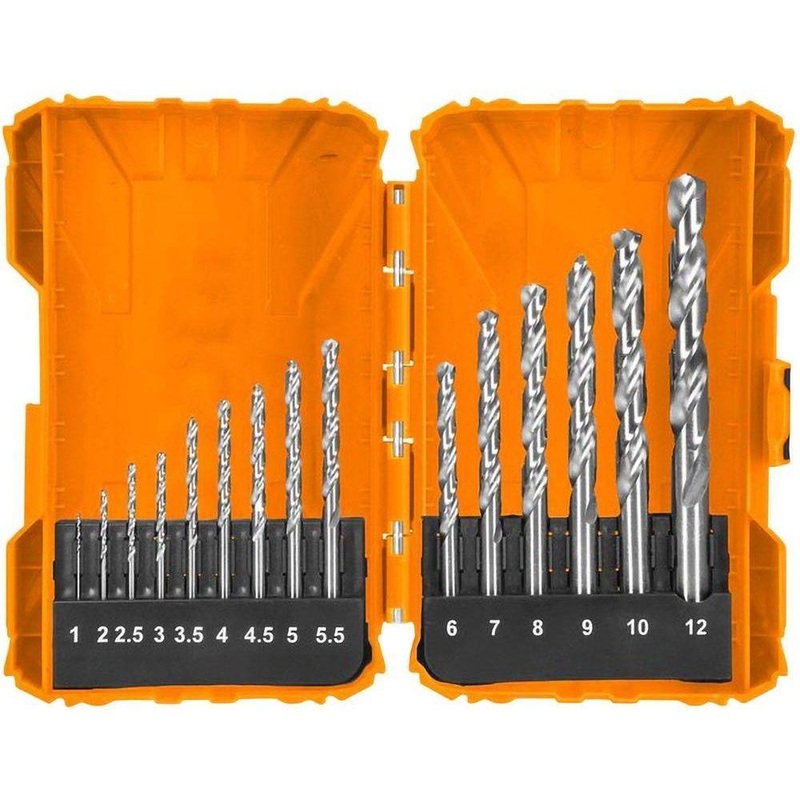Ingco AKDL51502 15Ppcs HSS Drill Bit Set 1MM - 12MM