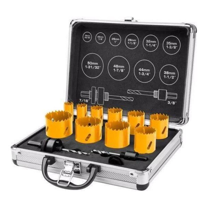Ingco AKH0121 Bi-Metal Hole Saw Set 12pcs/Set