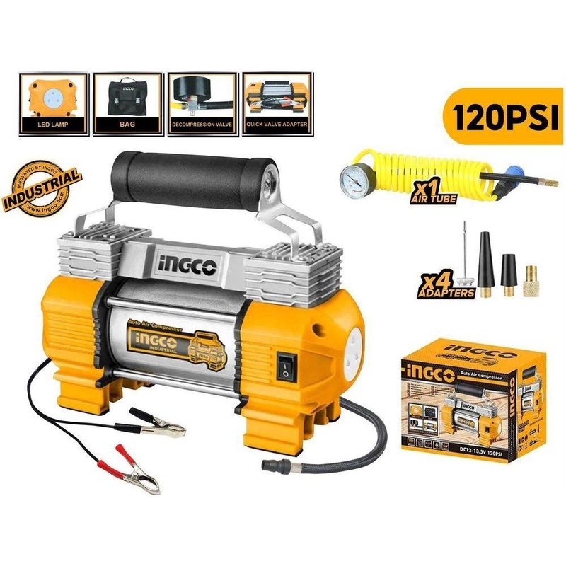 Ingco AAC2508 12V Cordless Inflator 120psi