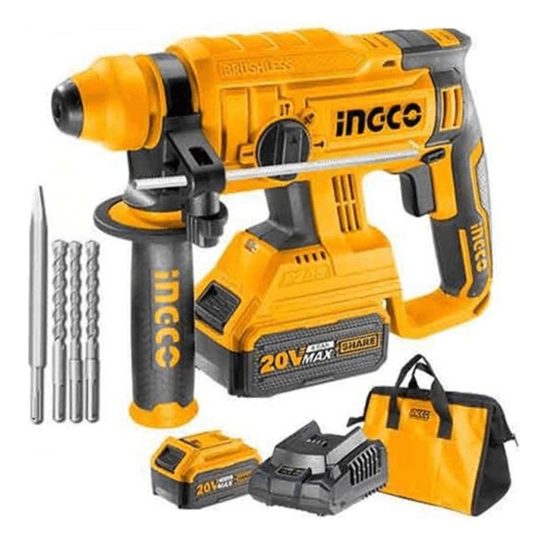 Ingco CRHLI22012 20V Cordless Rotary Hammer BL Motor