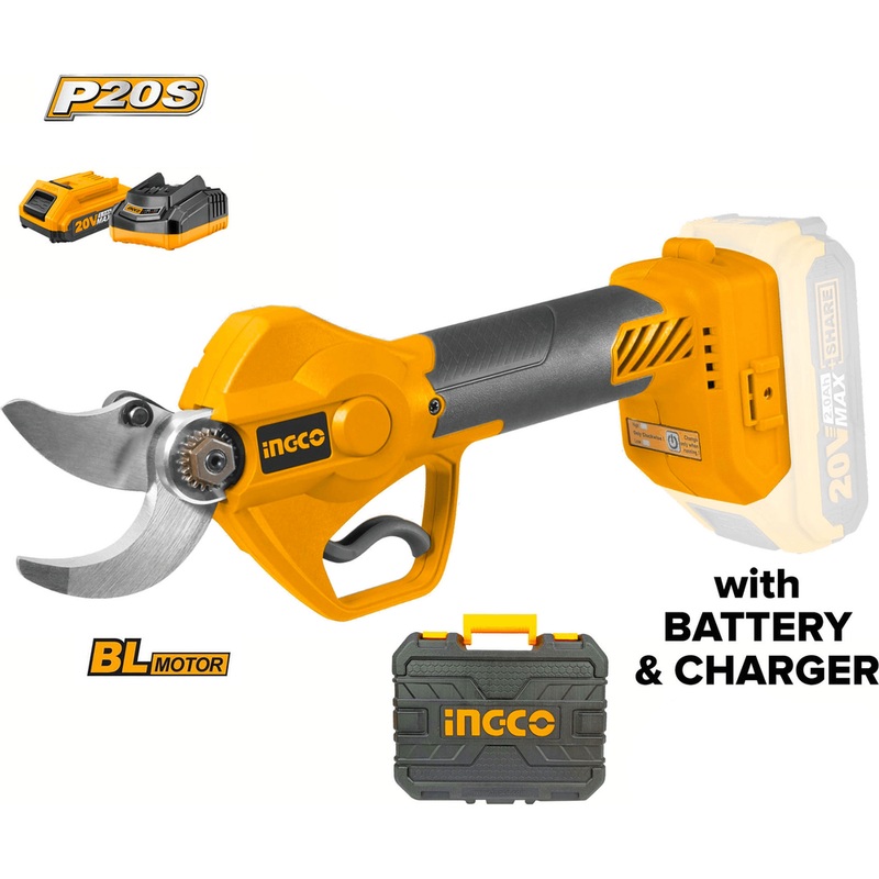 Ingco CSSLI202581 20V Li-Ion Gauge Straight Shear