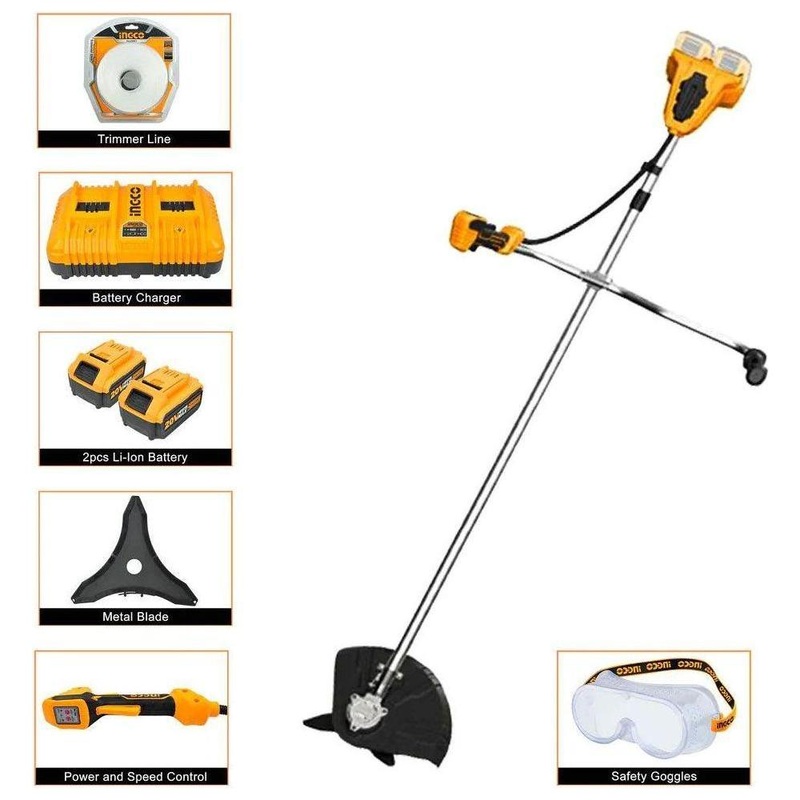 Ingco CSTLI202522 20V Grass Trimmer / String Trimmer BL Motor