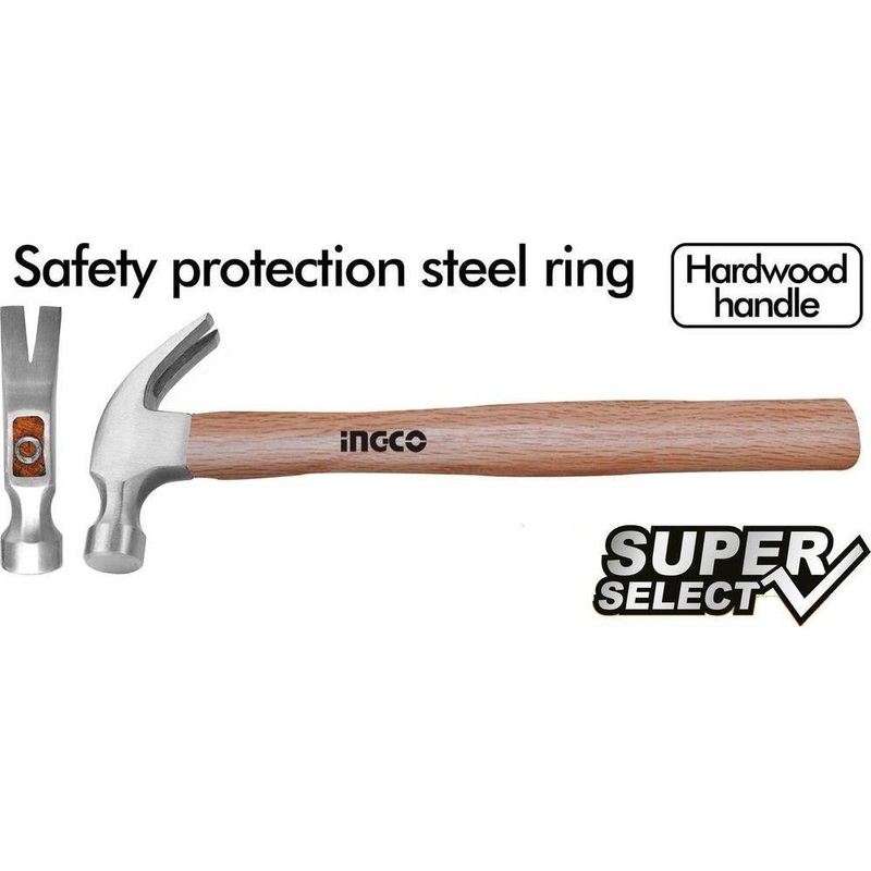 Ingco HCH0416 Claw Hammer 16oz (Wood Handle) [SS]