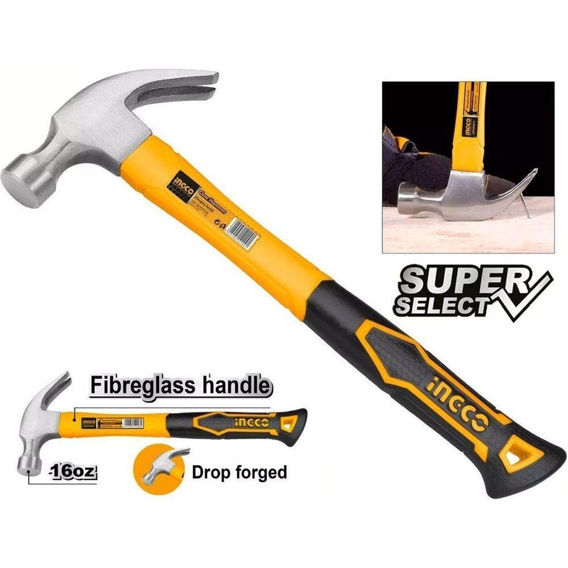 Ingco HCHS8016 Claw Hammer 16oz (SS)