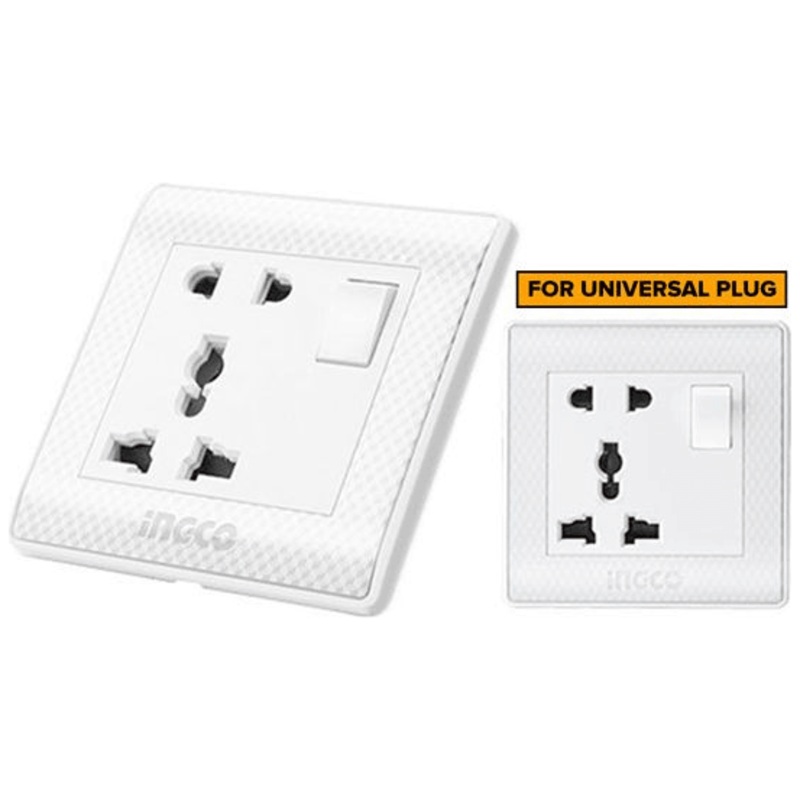 Ingco HESST1116A Universal Socket With Switch