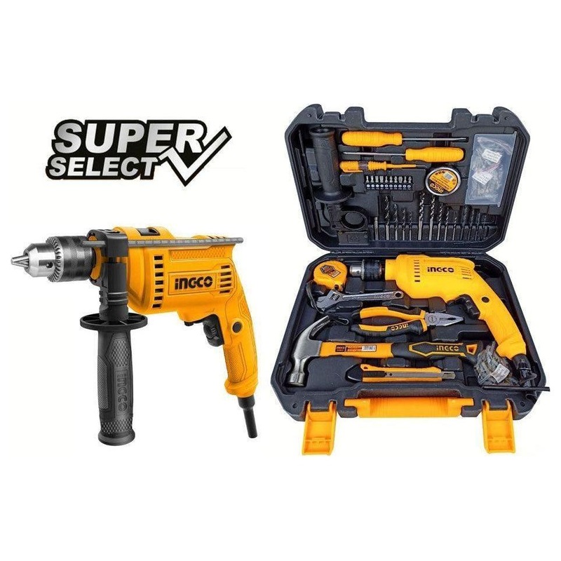 Ingco HKTHP11151 Impact Drill with 115 PCS  Tool Set 680W (SS)