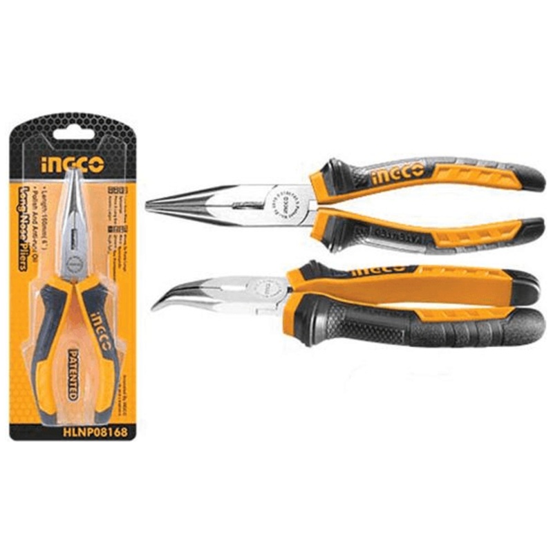 Ingco HBNP08168 Bent Nose Pliers 6"