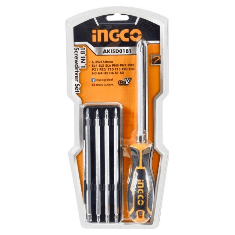 Ingco AKISD0181 18in1 Screwdriver Set