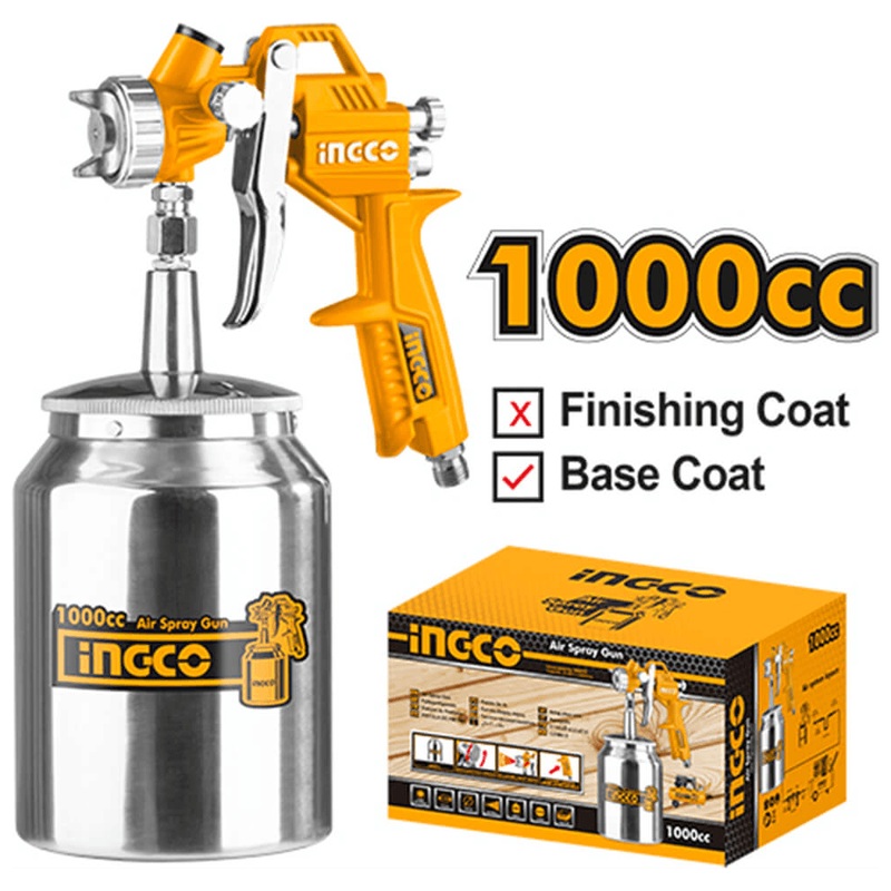 Ingco ASG3101 Paint Spray Gun Sunction Type 1000cc