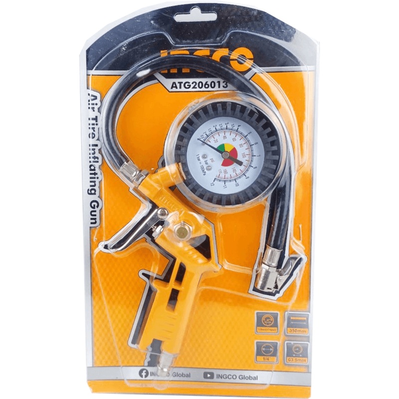 Ingco ATG206013 Pneumatic Air Tire Inflator / Inflating Gun (Nitto Type)