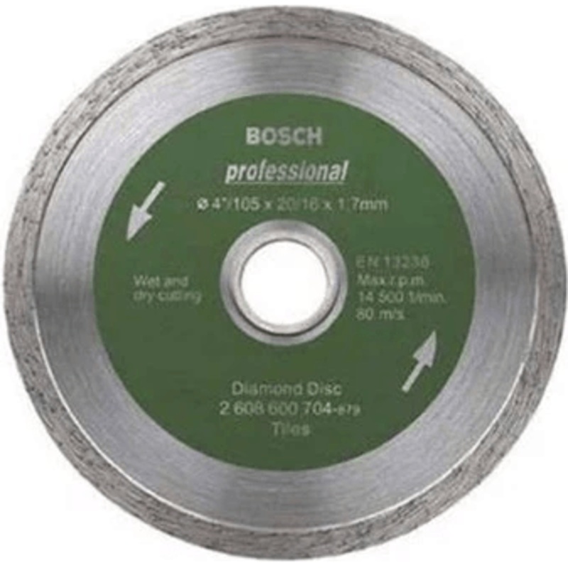 Bosch Diamond Cut Off Wheel 4" Continuous for Tiles (2608600704)