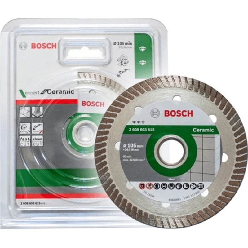 Bosch Diamond Cut Off Wheel 4" Turbo Disc for Tile/Ceramic (2608603615)