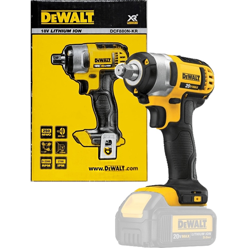 Dewalt DCF880N Cordless Impact Wrench 1/2" Drive (18V/20V) (Bare)