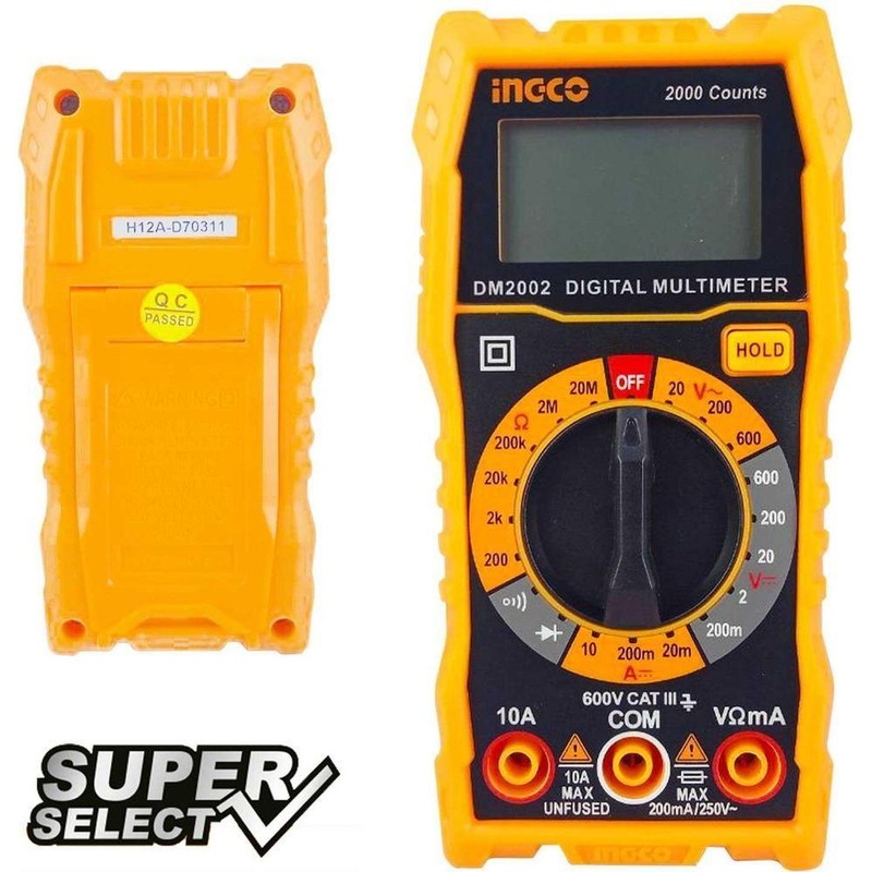 Ingco DM2002 Digital Multi Meter / Tester (SS)