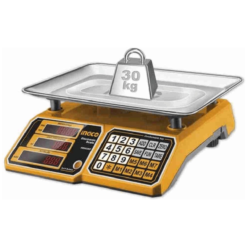Ingco HESA3303 Electronic Digital Weighing Scale 30kg