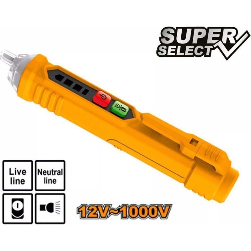Ingco VD100026 AC Non Contact AC Voltage Detector Tester / Test Pencil (SS)