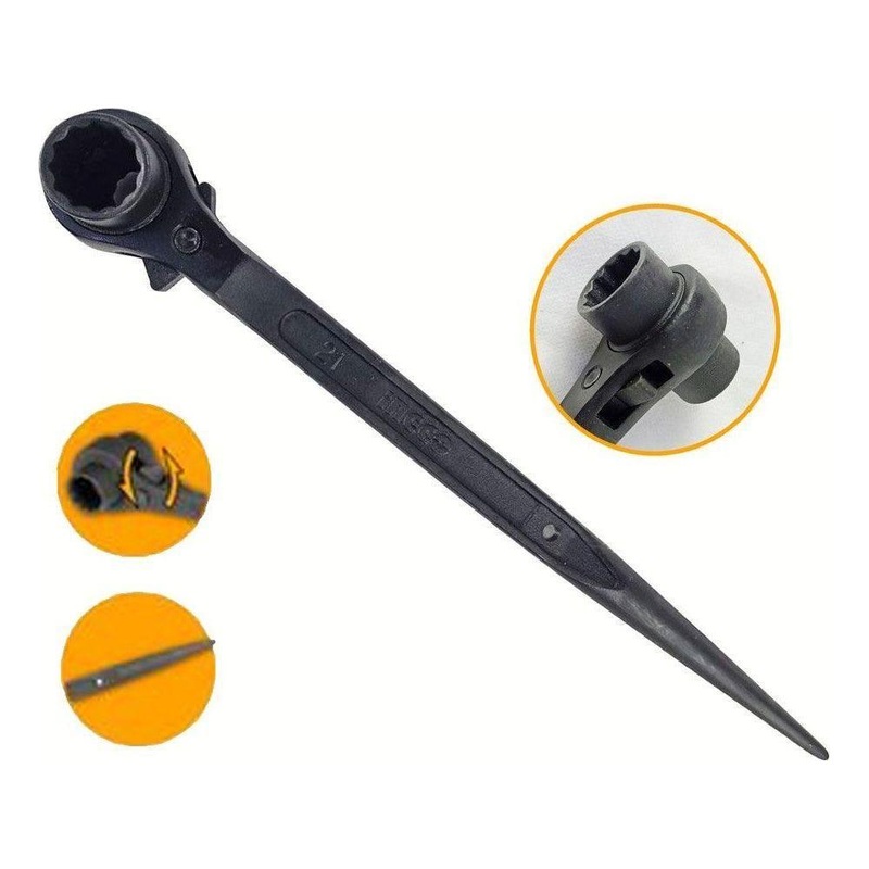 Ingco Double Socket Ratchet Wrench / Structural Ratchet Box Wrench