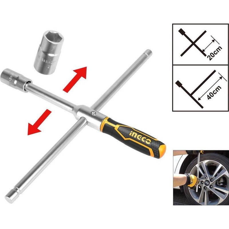 Ingco HRCW40231 Rapid Cross Wrench 1/2" Drive