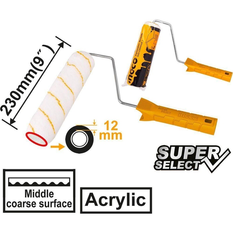 Ingco HRHT28302 Paint Roller 9" (Inner Wall) Cylinder Brush [SS] (HRHT2822302)