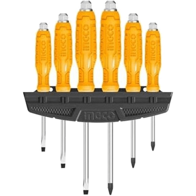 Ingco HSGTDC180601 6pcs Go Through Screwdriver Set