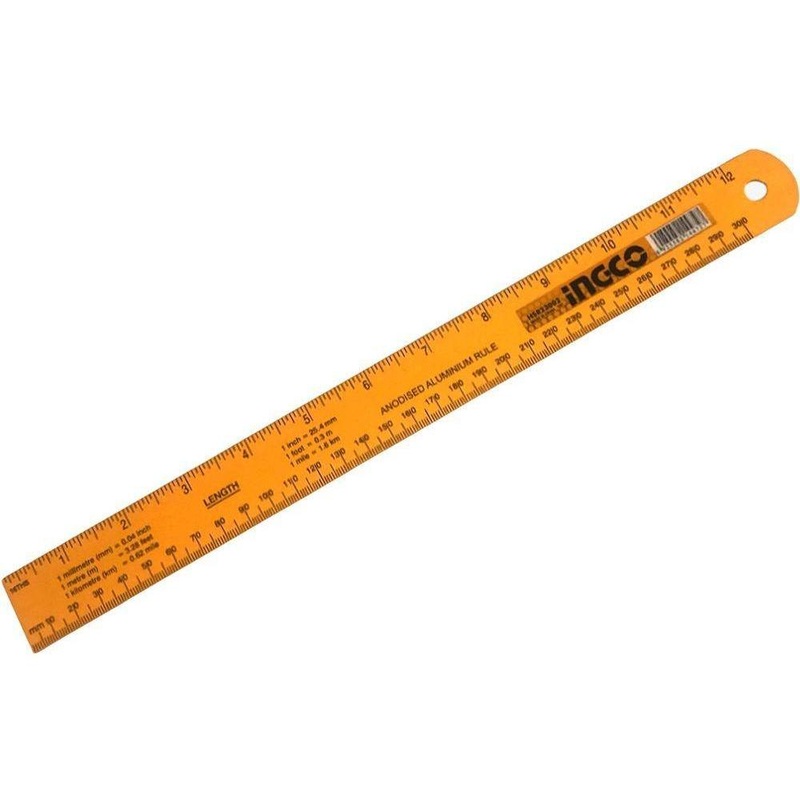 Ingco HSR23002 Aluminum Ruler 30cm