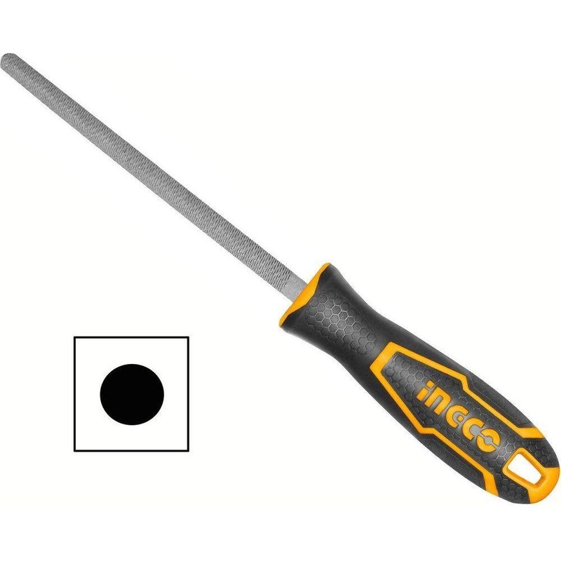 Ingco HSRF088 Round Steel File