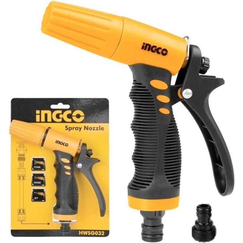 Ingco HWSG032 Plastic Trigger Garden Nozzle 3 Way