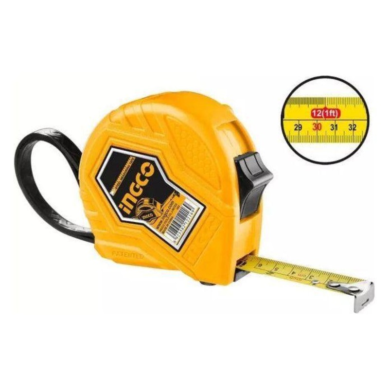 Ingco Steel Tape Measure (2 Stop Button)