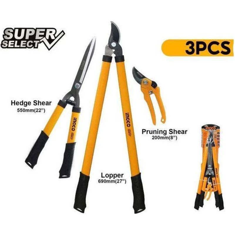 Ingco HLT78033 3pcs Garden Shears Set