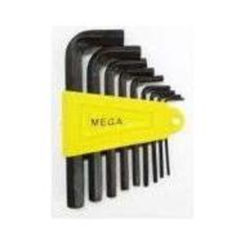 Megatools MHK09CRV 9pcs Hex Key Wrench Set