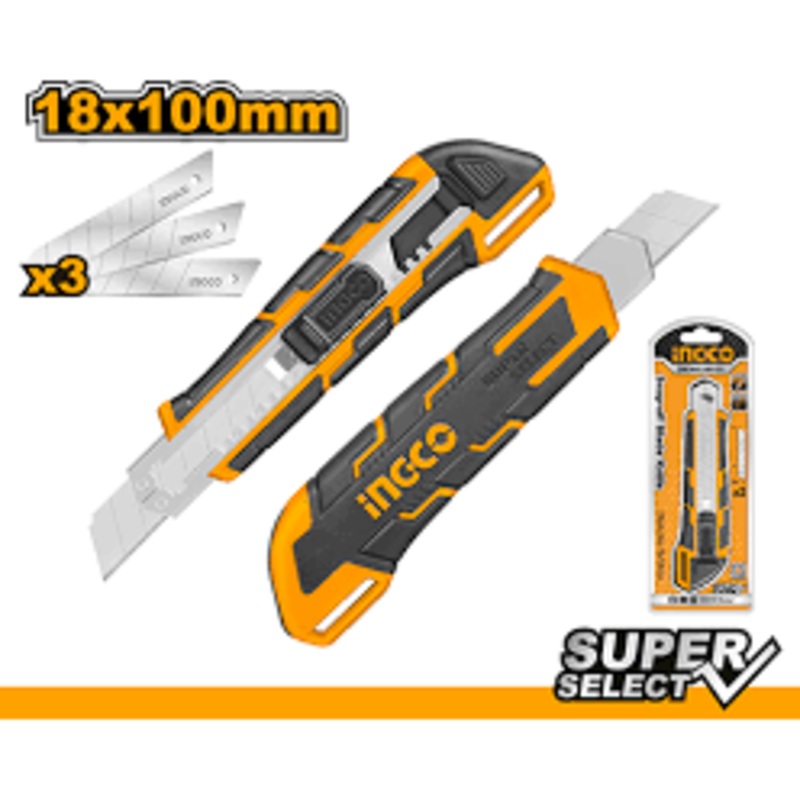 Ingco HKNS28035 Snap Off Blade Cutter Knife (SS)