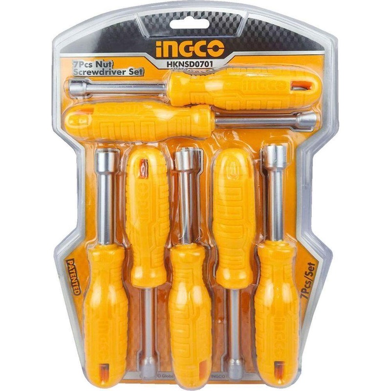 Ingco HKNSD0701 7pcs Nut Screwdriver Set