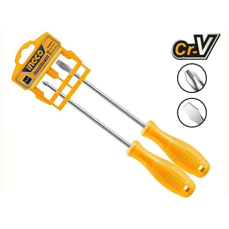 Ingco HKSD0258 2pcs Screwdriver Set