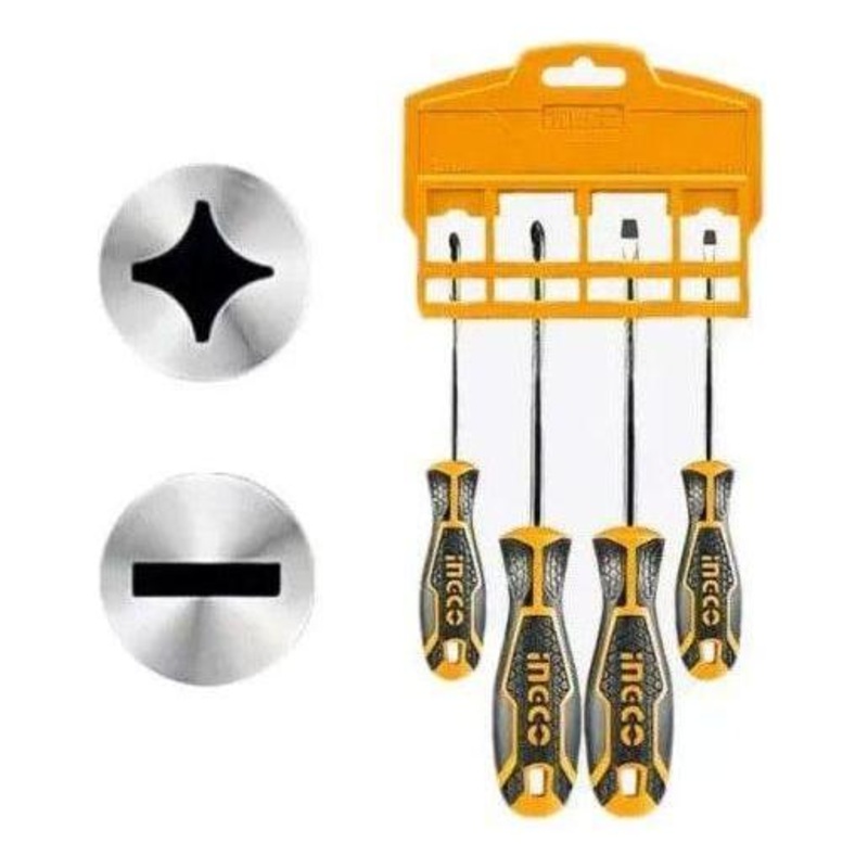 Ingco HKSD0428 4pcs Screwdriver Set