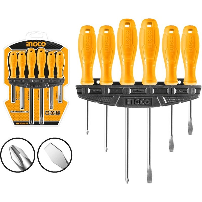 Ingco HKSD0658 6pcs Screwdriver Set