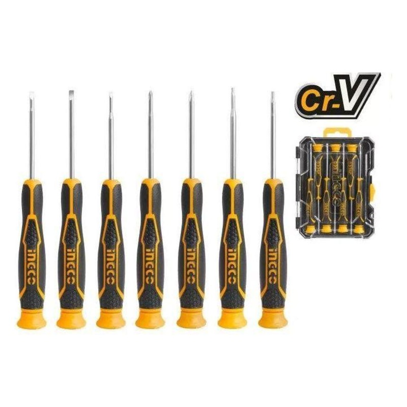 Ingco HKSD0718 7pcs Precision Screwdriver Set