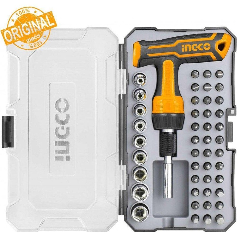 Ingco HKSDB0478 47pcs T-Handle Wrench Screwdriver Set