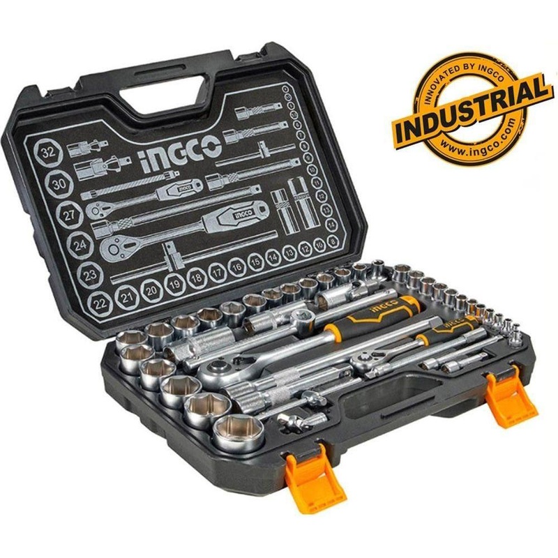 Ingco HKTS42441 44pcs Socket Wrench Set 1/4" & 1/2" Drive