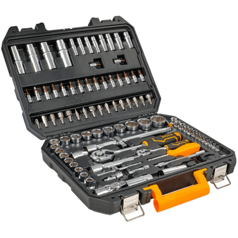 Ingco HKTS42941 94pcs Socket Wrench Set 1/4" + 1/2" Drive