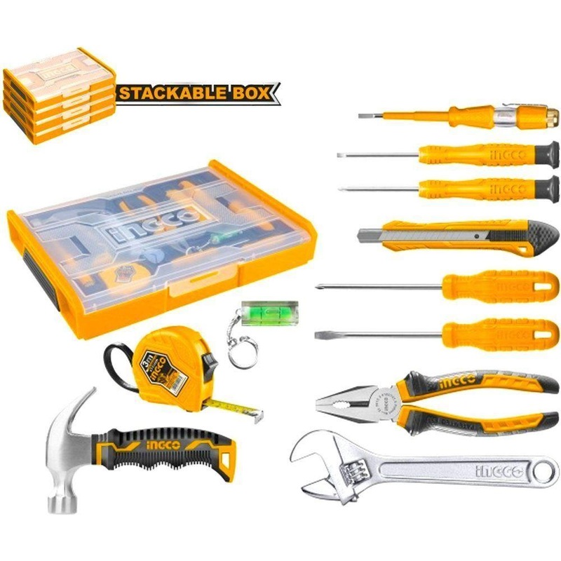 Ingco HKTV01H111 11pcs Household Hand Tools Set