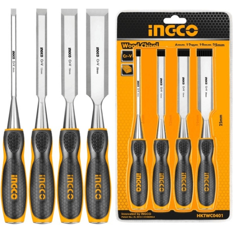 Ingco HKTWC0401 4pcs Wood Chisel Set