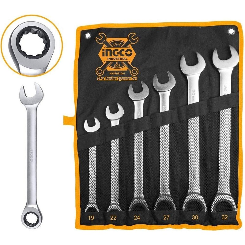 Ingco Ratchet Spanner / Ratcheting Wrench Set