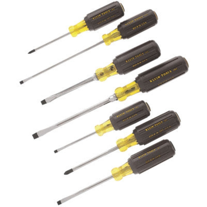 Klein Tools 85076 7Pc Cushion Grip Screwdr