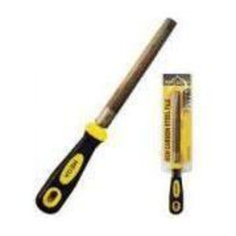 Megatools Half-Round High Carbon Steel File w/ PVC Handle