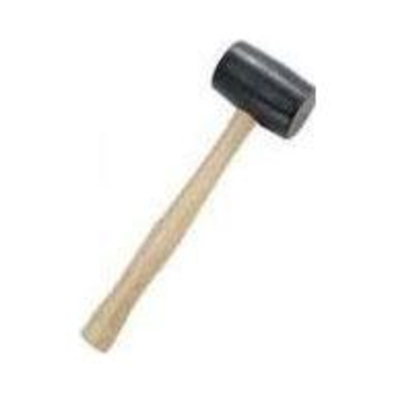 Megatools Rubber Mallet Wood Handle