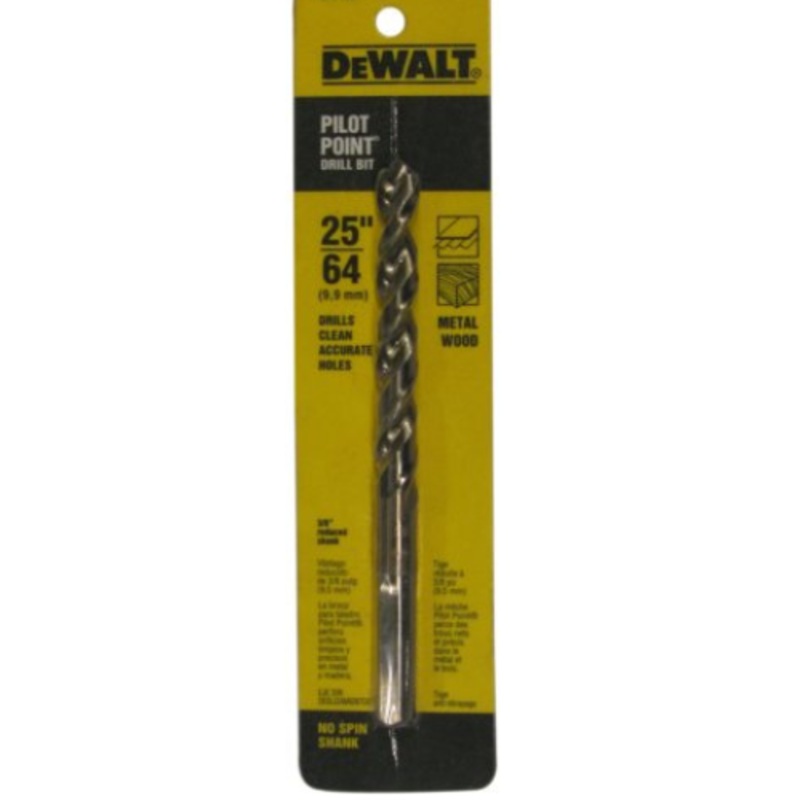 Dewalt DW1925 25/64" Pilot Point Drill Bit