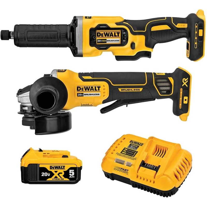 Dewalt DCK203P1 20V Max* Xr Brushless Cordless 2-Tool Grinder Kit