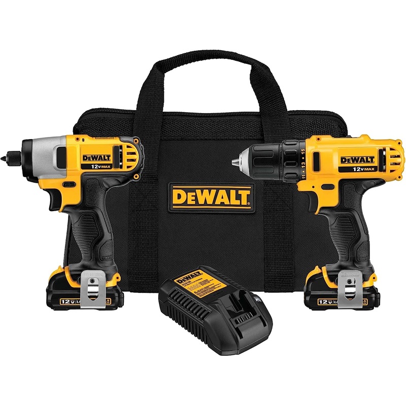 Dewalt DCK211S2 12V Max Cordless Drill /Impact Driver Combo Kit
