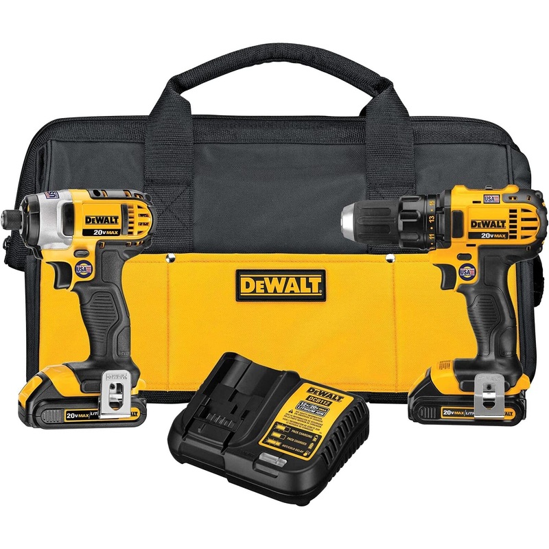 Dewalt DCK280C2 20V Max Li-Ion Compact Drill & Impact Combo Kit