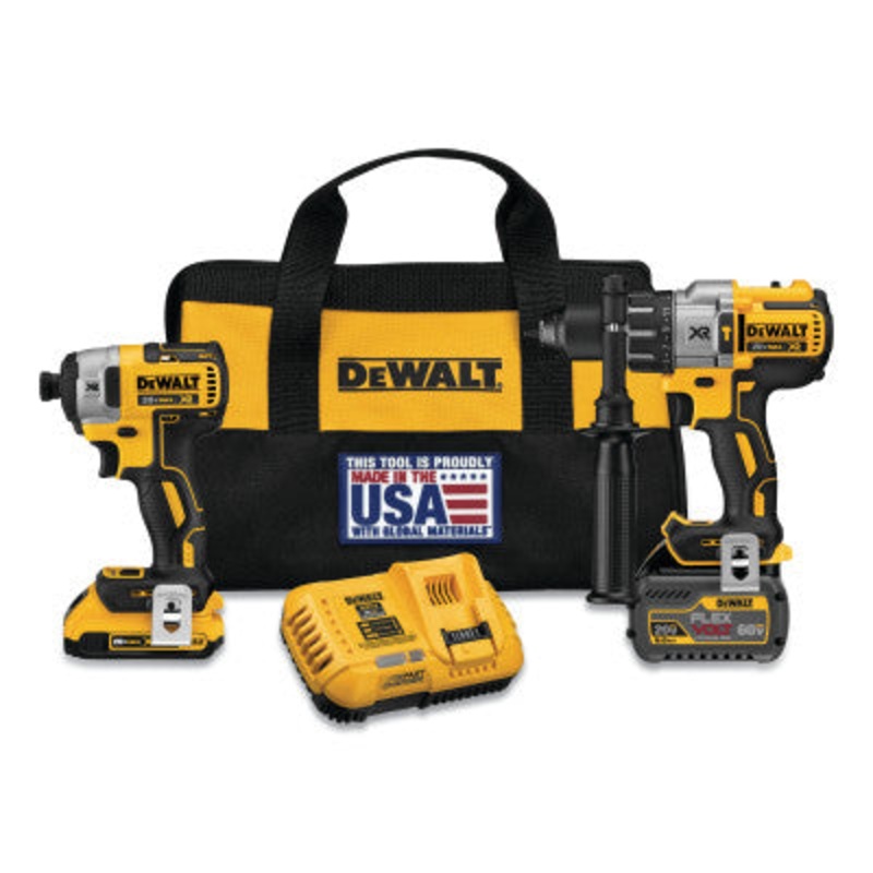 Dewalt DCK299D1T1 Flexvolt Cordless Hammerdrill & Impact Driver Combo Kits